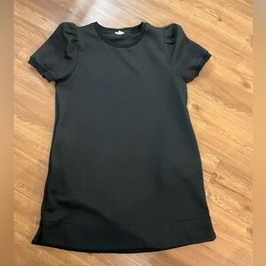 JODIFL Black Mini Dress with Puff Sleeves
